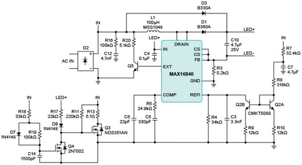 MAX16840 HB LED driver
